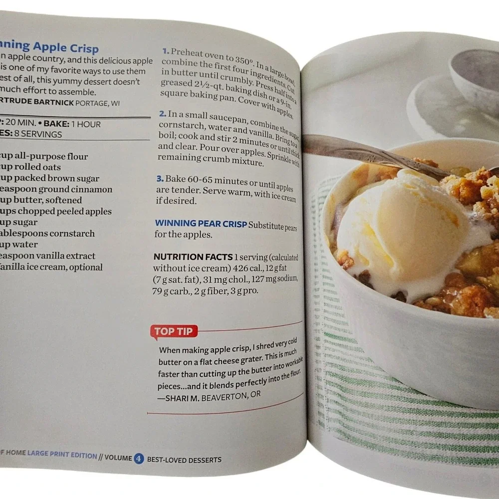 Taste‎ of Home Best-Loved Desserts Cookbook EZ-Read Large Print 2016